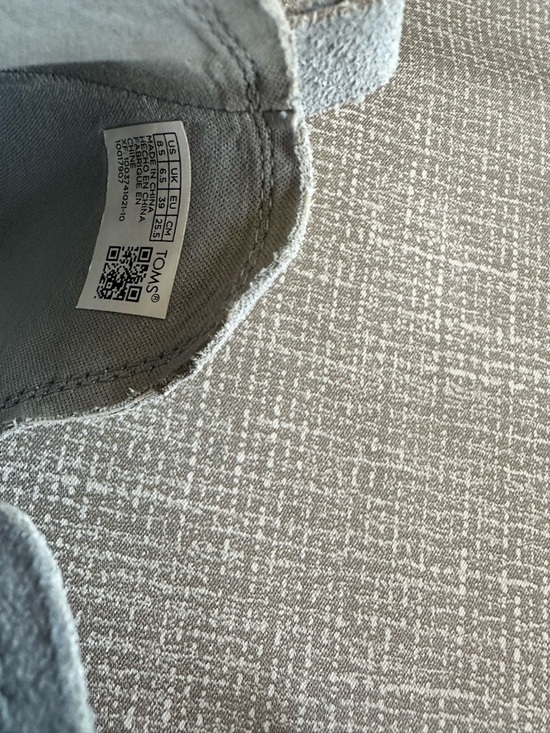 TOMS Suede Wedge Ankle Booties Dusty Blue Gray Slip On Comfort Womens 8.5 - Picture 14 of 14